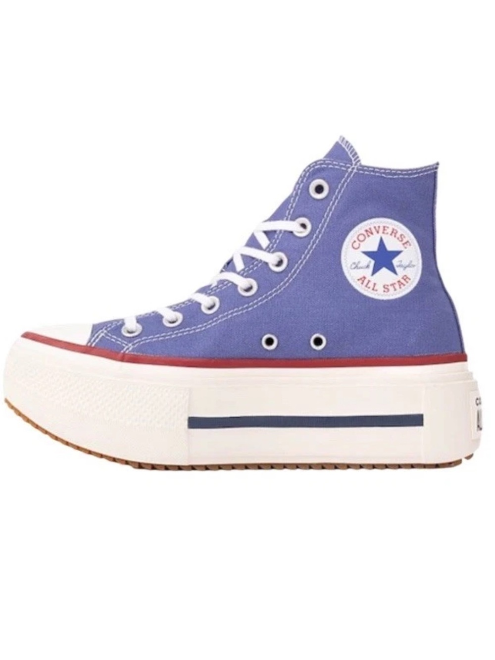 NEW Converse Double Stack Platform High Top Sneaker Womens 7 Mens 5 Blue Indigo